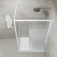 Душевой уголок Triton Фьюжн 120x80 А (белый/полосы) - Превью изображения №8 — Интернет-магазин Time-Shop