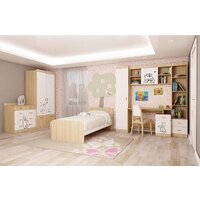 Стеллаж Аквилон Кот №5.2 (туя светлая/белый) - Превью изображения №2 — Интернет-магазин Time-Shop