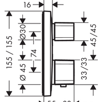 Смеситель Hansgrohe Ecostat E [15707000] - Превью изображения №2 — Интернет-магазин Time-Shop