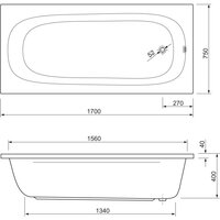 Ванна Cezares PIAVE-170-75-42-W37 - Превью изображения №3 — Интернет-магазин Time-Shop