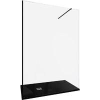 Душевая стенка Allen Brau Infinity 1 3.21027.BBA 323819 (черный браш) - Превью изображения №2 — Интернет-магазин Time-Shop