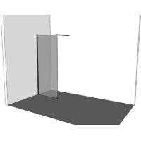 Душевая стенка Allen Brau Infinity 1 3.21027.BBA 323819 (черный браш) - Превью изображения №3 — Интернет-магазин Time-Shop