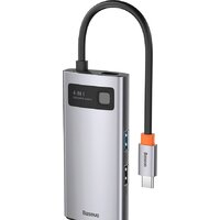 Док-станция Baseus Metal Gleam Series 4 in 1 Multifunctional Type-C CAHUB-CY0G - Превью изображения №3 — Интернет-магазин Time-Shop