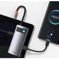 Док-станция Baseus Metal Gleam Series 4 in 1 Multifunctional Type-C CAHUB-CY0G - Превью изображения №8 — Интернет-магазин Time-Shop