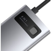 Док-станция Baseus Metal Gleam Series 4 in 1 Multifunctional Type-C CAHUB-CY0G - Превью изображения №5 — Интернет-магазин Time-Shop