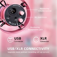 Проводной микрофон FIFINE T688 (розовый) - Превью изображения №7 — Интернет-магазин Time-Shop