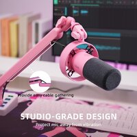 Проводной микрофон FIFINE T688 (розовый) - Превью изображения №10 — Интернет-магазин Time-Shop