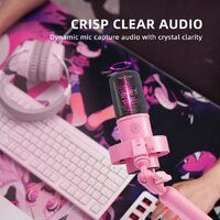 Проводной микрофон FIFINE T688 (розовый) - Превью изображения №11 — Интернет-магазин Time-Shop