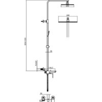 Душевая система  Maxonor Pure Life PL2490 - Превью изображения №2 — Интернет-магазин Time-Shop