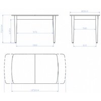 Кухонный стол Мебель-класс Сатурн (белый) - Превью изображения №2 — Интернет-магазин Time-Shop