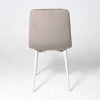 Стул Алвест AV 406-N (бежевый бархат Confetti smoke/белый) - Превью изображения №6 — Интернет-магазин Time-Shop