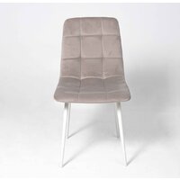 Стул Алвест AV 406-N (бежевый бархат Confetti smoke/белый) - Превью изображения №4 — Интернет-магазин Time-Shop