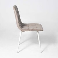 Стул Алвест AV 406-N (бежевый бархат Confetti smoke/белый) - Превью изображения №5 — Интернет-магазин Time-Shop