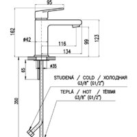 Смеситель Slezak RAV Колорадо CO128.5BC - Превью изображения №2 — Интернет-магазин Time-Shop