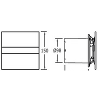 Осевой вентилятор CATA E-100 GT BK - Превью изображения №2 — Интернет-магазин Time-Shop