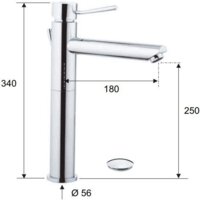 Смеситель Remer Minimal N 10 L XL - Превью изображения №2 — Интернет-магазин Time-Shop