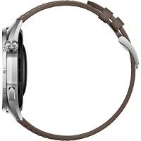 Умные часы Huawei Watch GT 6 46 мм (серебристый, с коричневым кожаным ремешком, международная версия) - Превью изображения №5 — Интернет-магазин Time-Shop