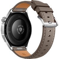 Умные часы Huawei Watch GT 6 46 мм (серебристый, с коричневым кожаным ремешком, международная версия) - Превью изображения №4 — Интернет-магазин Time-Shop