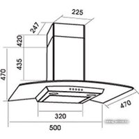 Кухонная вытяжка MBS Ruta 150 Black - Превью изображения №2 — Интернет-магазин Time-Shop