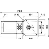 Кухонная мойка Franke UBG 651-100 (оникс) - Превью изображения №2 — Интернет-магазин Time-Shop