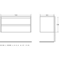  BelBagno Тумба под умывальник Kraft-1000-2C-SO-RT (rovere tabacco) - Превью изображения №3 — Интернет-магазин Time-Shop