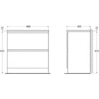  BelBagno Тумба под умывальник Albano-800-2C-PIA-BL (белый глянец) - Превью изображения №8 — Интернет-магазин Time-Shop