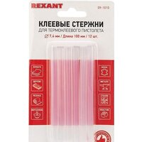 Клеевые стержни Rexant 09-1010 (12 шт, прозрачный) - Превью изображения №3 — Интернет-магазин Time-Shop