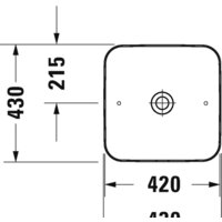 Умывальник Duravit Cape Cod 2340430000 - Превью изображения №3 — Интернет-магазин Time-Shop