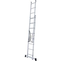 Лестница-стремянка Новая высота NV 122 алюминиевая двухсекционная 2x8 ступеней - Превью изображения №3 — Интернет-магазин Time-Shop