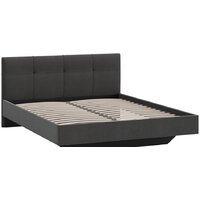 Кровать Трия Элис тип 1 с мягкой обивкой 160x200 (велюр графит) - Превью изображения №2 — Интернет-магазин Time-Shop