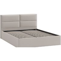 Кровать Трия Глосс универсальный тип 1 160x200 (велюр Confetti Smoke) - Превью изображения №2 — Интернет-магазин Time-Shop