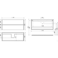  Sancos Тумба под умывальник Urban UR120-1W (белый глянец) - Превью изображения №4 — Интернет-магазин Time-Shop