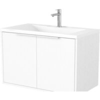 Дабер Тумба под умывальник 018 Andrea Elen 80 Т18.8А.0.5Б (белый древесный/ручка белая)