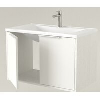  Дабер Тумба под умывальник 018 Andrea Elen 80 Т18.8А.0.5Б (белый древесный/ручка белая) - Превью изображения №2 — Интернет-магазин Time-Shop