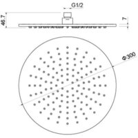 Душевая лейка Aquatek AQ2079CR - Превью изображения №3 — Интернет-магазин Time-Shop