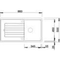 Кухонная мойка Blanco Zia 45 SL 516740 (белый) - Превью изображения №3 — Интернет-магазин Time-Shop