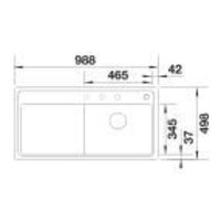 Кухонная мойка Blanco Zenar XL 6 S-F 527192 (правая, мягкий белый) - Превью изображения №3 — Интернет-магазин Time-Shop