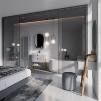  Lauter Шкаф-полупенал Estel 35 (светло-серый полуматовый) - Превью изображения №2 — Интернет-магазин Time-Shop