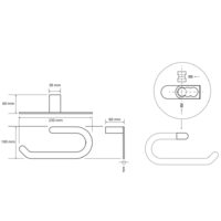 Держатель для полотенца Bemeta Galla 108104060 - Превью изображения №2 — Интернет-магазин Time-Shop
