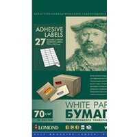 Lomond самоклеющаяся 27 делений А4 70 г/кв.м. 50 листов (2100185)