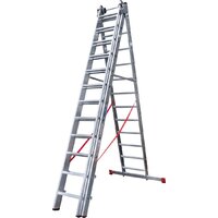 Лестница-стремянка Новая высота NV 523 трёхсекционная индустриальная 3x12 ступеней - Превью изображения №3 — Интернет-магазин Time-Shop