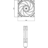 Вентилятор для корпуса Thermalright TL-B12 EXTREM - Превью изображения №2 — Интернет-магазин Time-Shop
