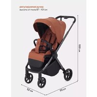 Коляска прогулочная «книга» Rant Golf RA101 (maroon brown) - Превью изображения №4 — Интернет-магазин Time-Shop