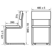 Офисный стул Белс Сильвия V 450320/V4 (кожзам черный) - Превью изображения №4 — Интернет-магазин Time-Shop