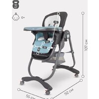 Высокий стульчик Rant Cafe RH300 (серый/голубой) - Превью изображения №9 — Интернет-магазин Time-Shop