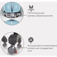 Высокий стульчик Rant Cafe RH300 (серый/голубой) - Превью изображения №14 — Интернет-магазин Time-Shop