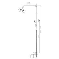 Душевая система  Haiba HB24805-8 (белый) - Превью изображения №2 — Интернет-магазин Time-Shop