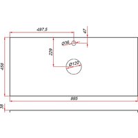  ЗОВ Тумба под умывальник Дион 100 D100LWP0M9003MKV5-HPL38T (туя/белый матовый) - Превью изображения №5 — Интернет-магазин Time-Shop