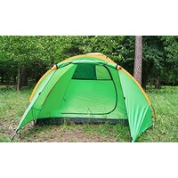 Треккинговая палатка Sundays Camp 4 (зеленый/желтый) - Превью изображения №3 — Интернет-магазин Time-Shop