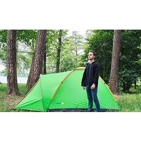 Треккинговая палатка Sundays Camp 4 (зеленый/желтый) - Превью изображения №2 — Интернет-магазин Time-Shop